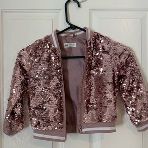 H&M girls jacket sequins